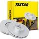 2 Textar Brake Discs 350mm Rear For Land Rover Discovery Range Sport