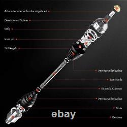 2x Front Drive Shaft for Land Rover Discovery Range Sport TDB500090
