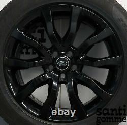 4 Wheels Range Rover Sport Discovery 5 20 Original Dk6m-1007-mb Black Poli