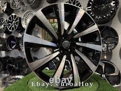 4x23 5x120 10 Black Rayon Wheels for Range Rover Sport Discovery Defender