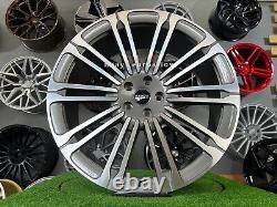 4x 23 Inch 5x120 9.5j Grey Wheels For Land Rover Range Sport Discovery Defender