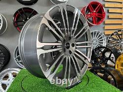 4x 23 Inch 5x120 9.5j Grey Wheels For Land Rover Range Sport Discovery Defender