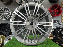 4x 23 inch 5x120 9.5J Grey Wheels for Land Rover Range Sport Discovery Defender