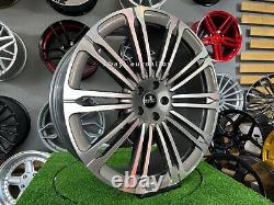 4x 23 inch 5x120 9.5J Grey Wheels for Land Rover Range Sport Discovery Defender