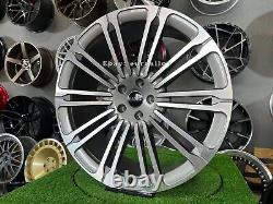 4x 23 inch 5x120 9.5J Grey Wheels for Land Rover Range Sport Discovery Defender