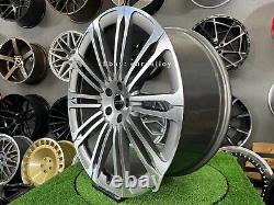 4x 23 inch 5x120 9.5J Grey Wheels for Land Rover Range Sport Discovery Defender