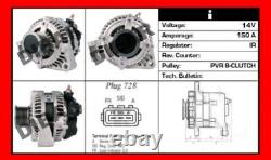Alternator New 150ah Land Rover Discovery-range Sport From 05 Yle500200e