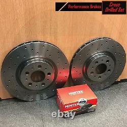 For Land Rover Discovery 3 Range Sport Front Perforated Brake Discs Skates Set
