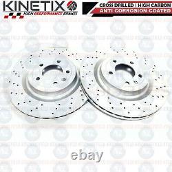 For Land Rover Discovery Range Sport Perforated Brake Rear Discs Pair 350mm