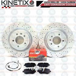 For Land Rover Discovery Range Sport Perforated Rear Brake Discs Pads 350mm