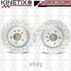 For Land Rover Discovery Range Sport Perforated Rear Brake Discs Pads 350mm
