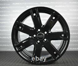 Four Original Range Rover Font 18 Discovery Sport Gloss Black Alloy Wheels