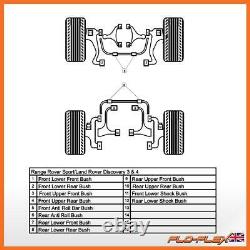 Range Rover Sport Moyeu Rear Arm Suspension Paliers In Poly 2005-13