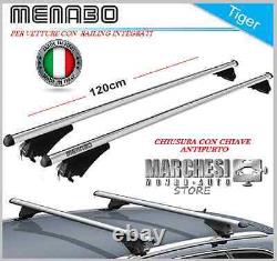 Roof Bars Renault Clio Sporter 2013- Integrated Aluminum Rails with Key