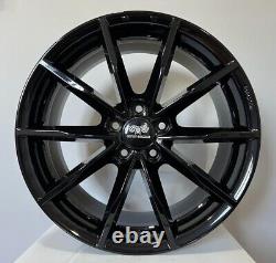 Set of 4 Alloy Wheels Compatible with Range Rover Evoque Discovery Sport 18' Black