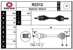Transmission Tree SNRA R2312 LAND ROVER RANGE ROVER SPORT I/ROVER DISCOVERY