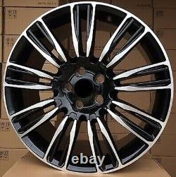 Neuf 4x 21 inch 5x120 Noir Roues pour Land Rover Discovery Defender Range Sport