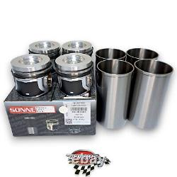Piston Et Doublures Std 4x Améliorés Pour Land Rover Jaguar 204dtd 180ch Sing