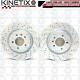 Pour Land Rover Discovery Range Sport Perforé Frein Arrière Disques Paire 350mm